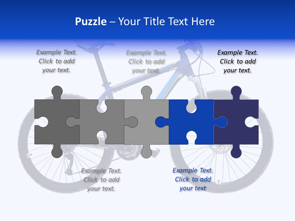 Cycling Wheel Mountain PowerPoint Template