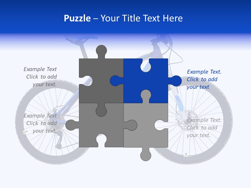 Cycling Wheel Mountain PowerPoint Template