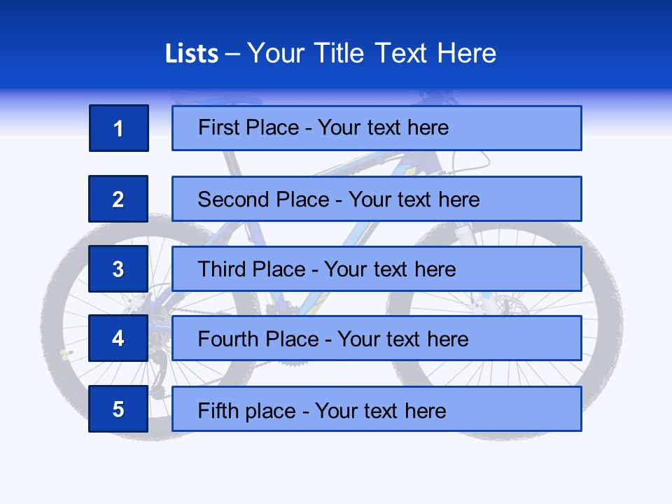 Cycling Wheel Mountain PowerPoint Template