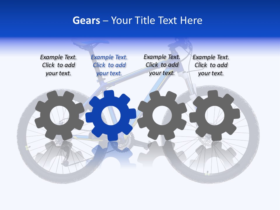 Cycling Wheel Mountain PowerPoint Template
