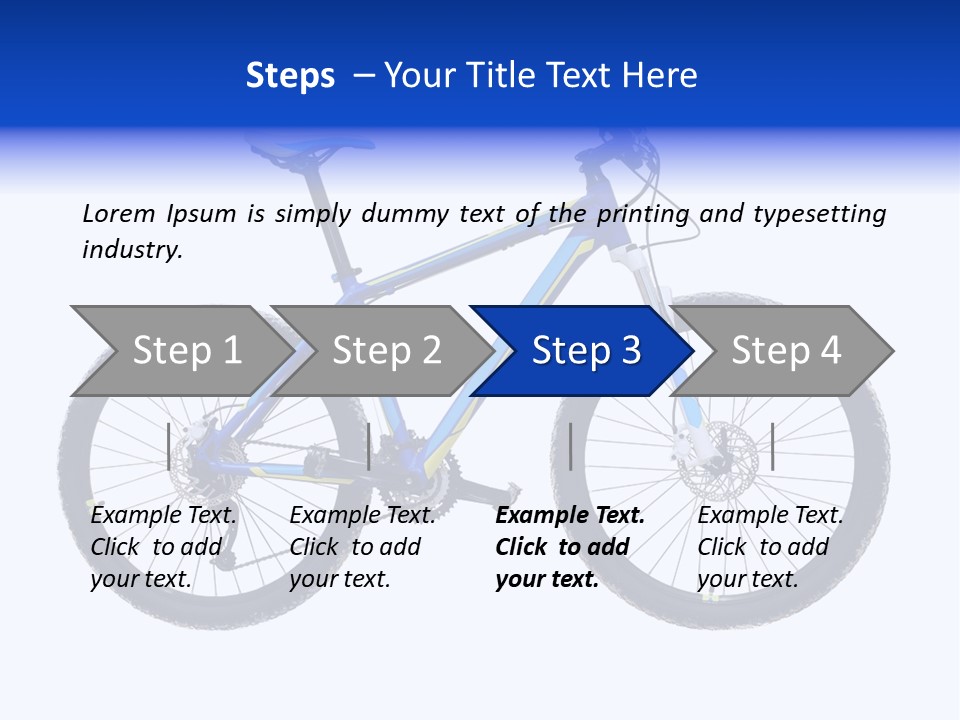 Cycling Wheel Mountain PowerPoint Template