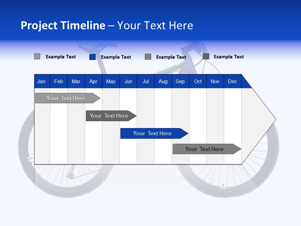 Cycling Wheel Mountain PowerPoint Template