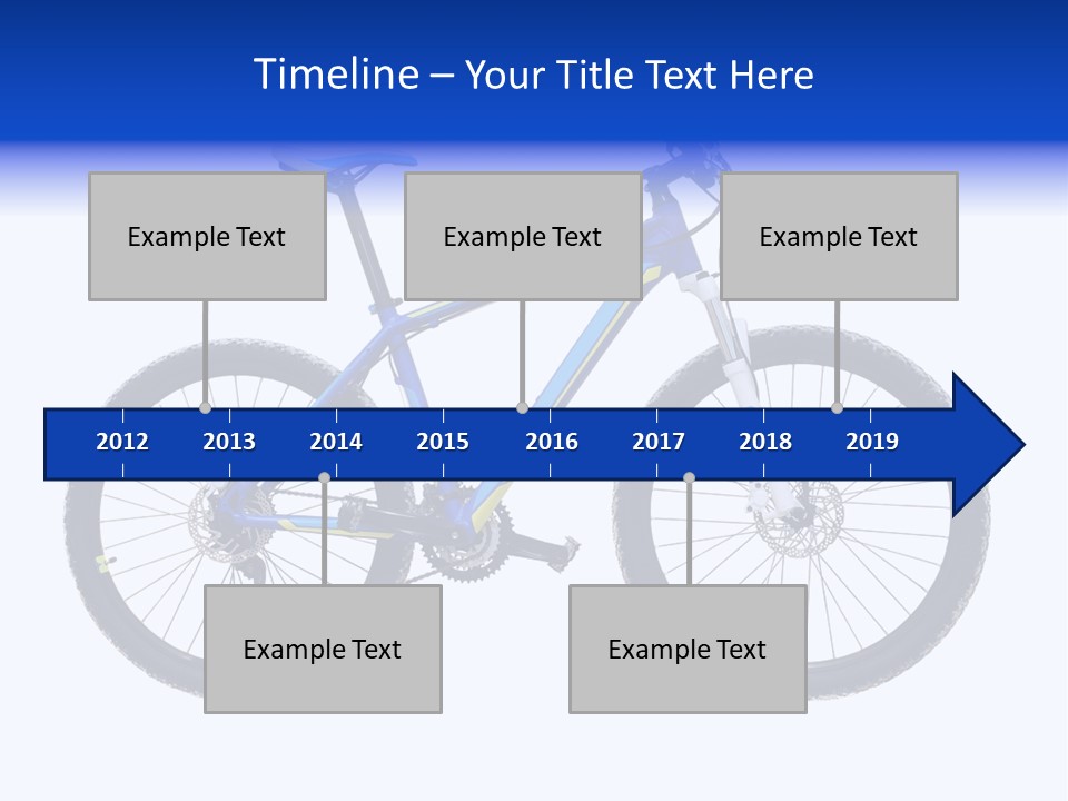 Cycling Wheel Mountain PowerPoint Template