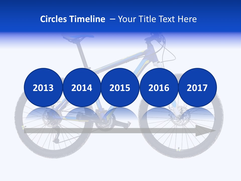 Cycling Wheel Mountain PowerPoint Template