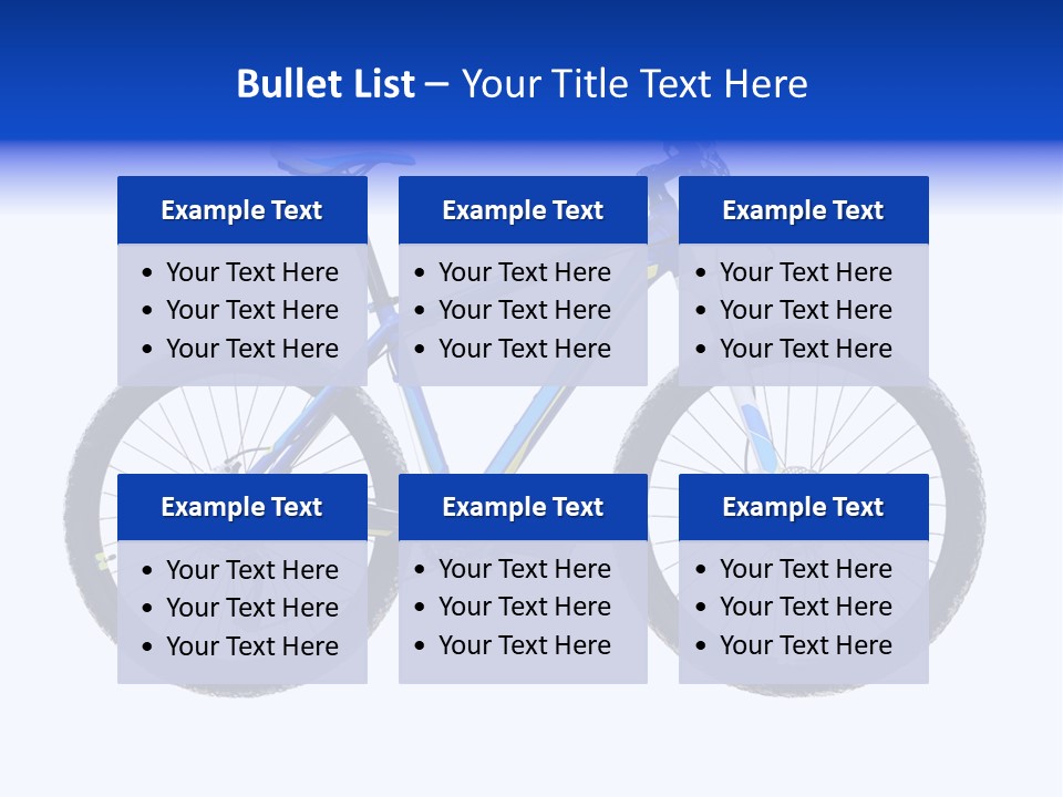 Cycling Wheel Mountain PowerPoint Template