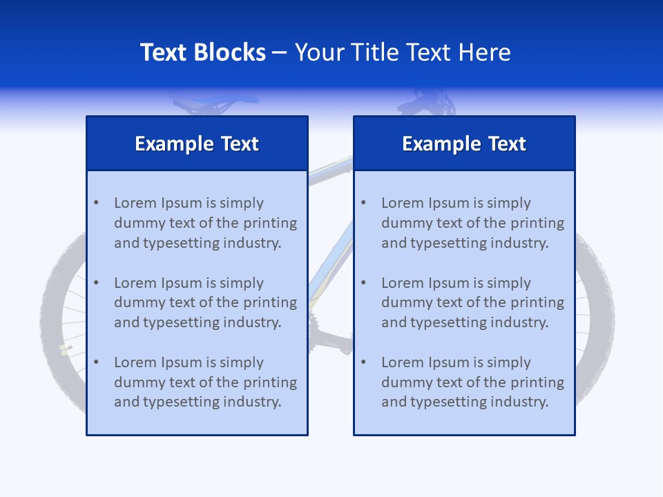 Cycling Wheel Mountain PowerPoint Template