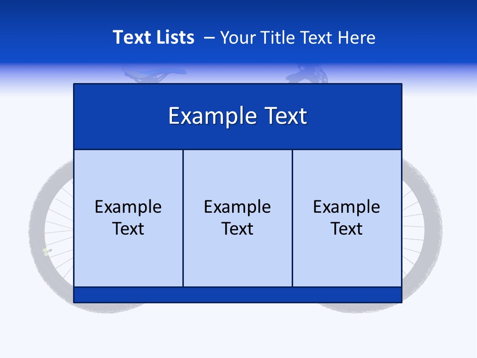 Cycling Wheel Mountain PowerPoint Template