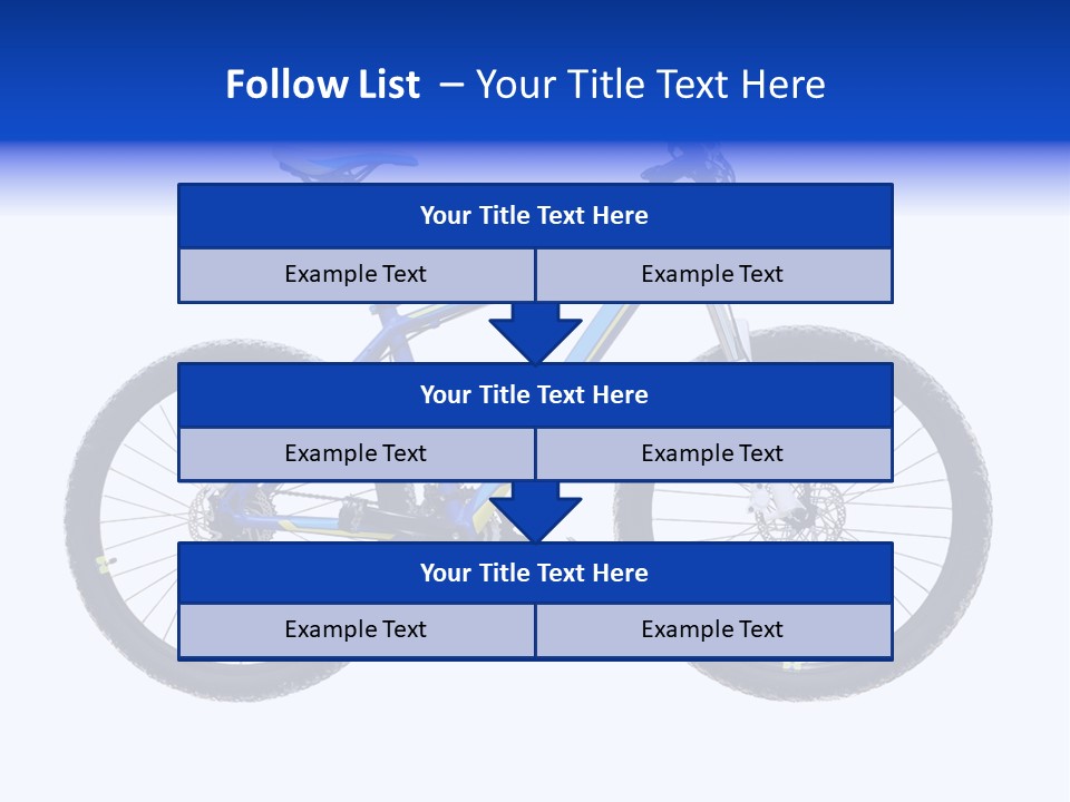 Cycling Wheel Mountain PowerPoint Template