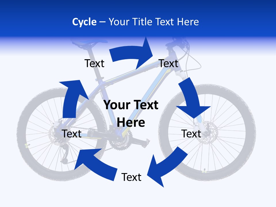 Cycling Wheel Mountain PowerPoint Template