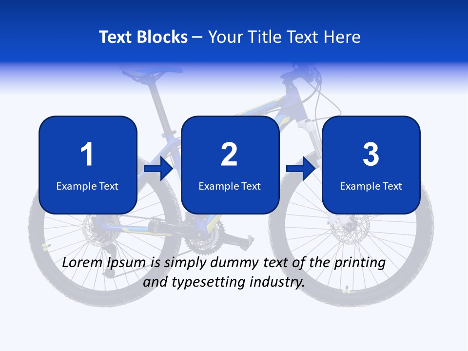 Cycling Wheel Mountain PowerPoint Template