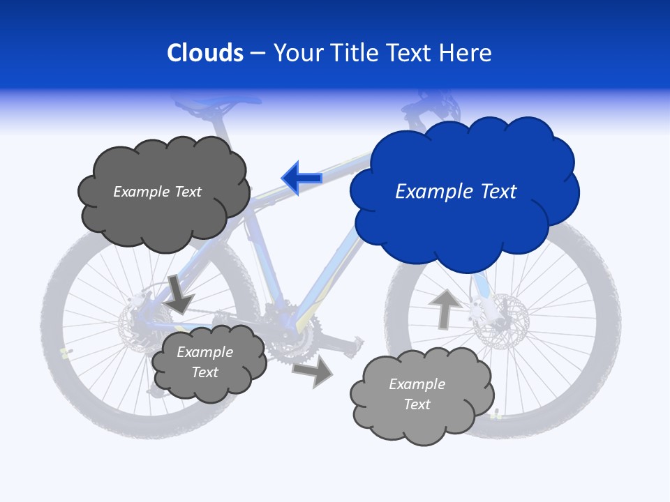 Cycling Wheel Mountain PowerPoint Template
