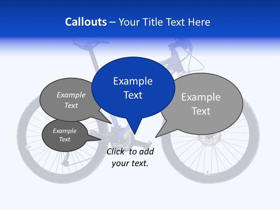 Cycling Wheel Mountain PowerPoint Template
