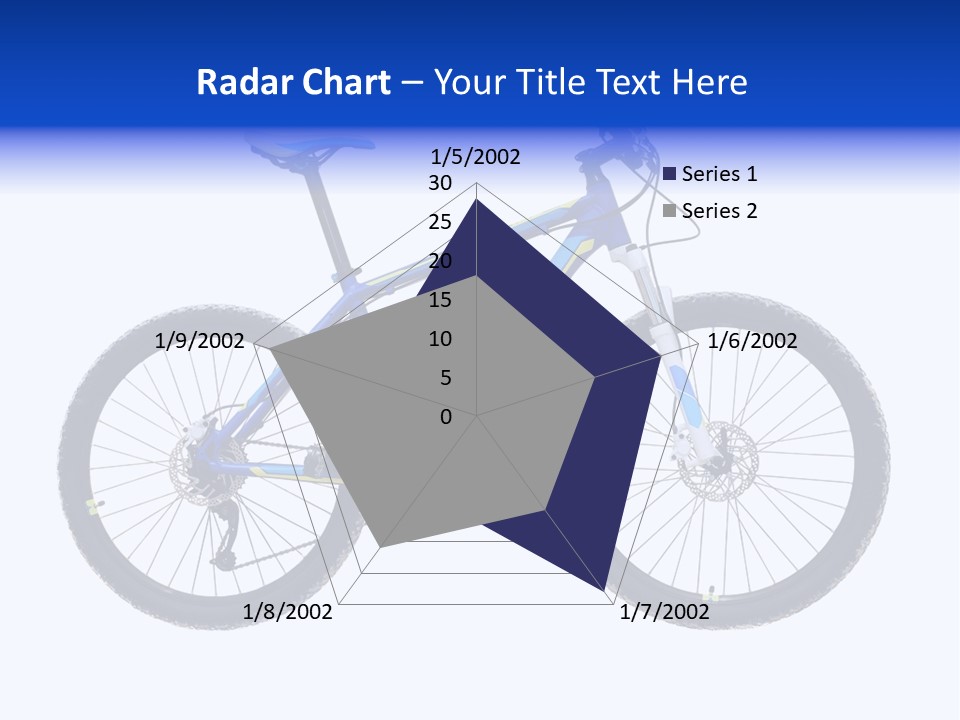 Cycling Wheel Mountain PowerPoint Template