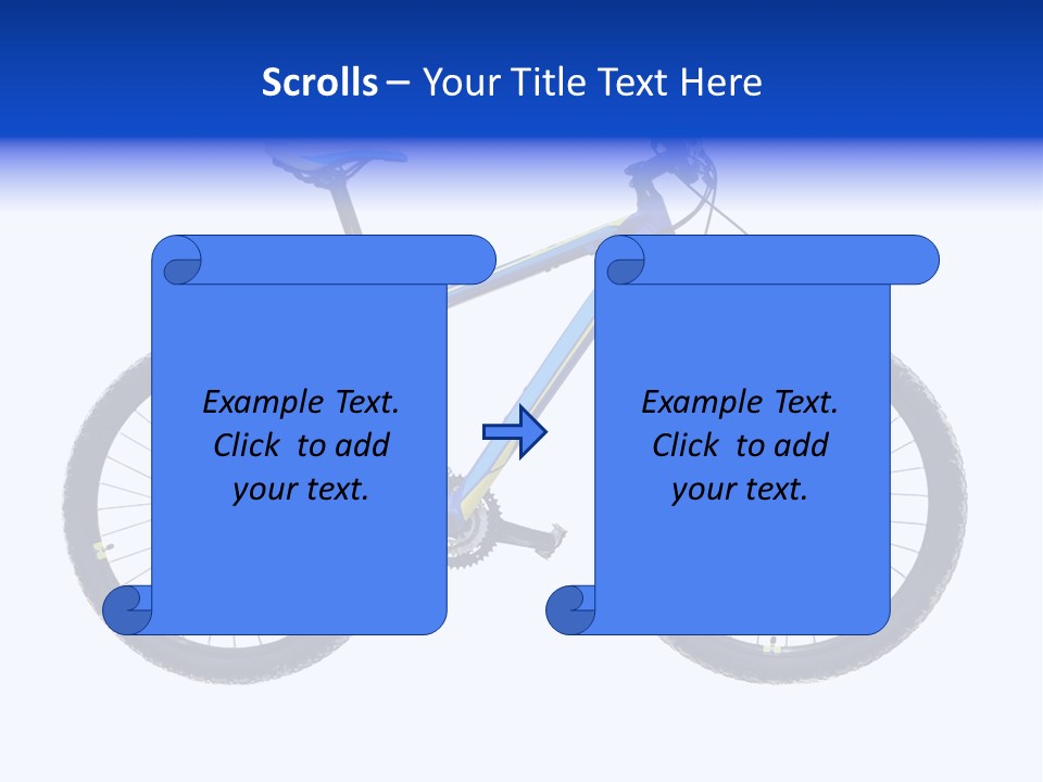 Cycling Wheel Mountain PowerPoint Template