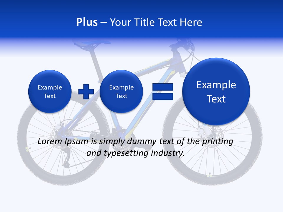 Cycling Wheel Mountain PowerPoint Template