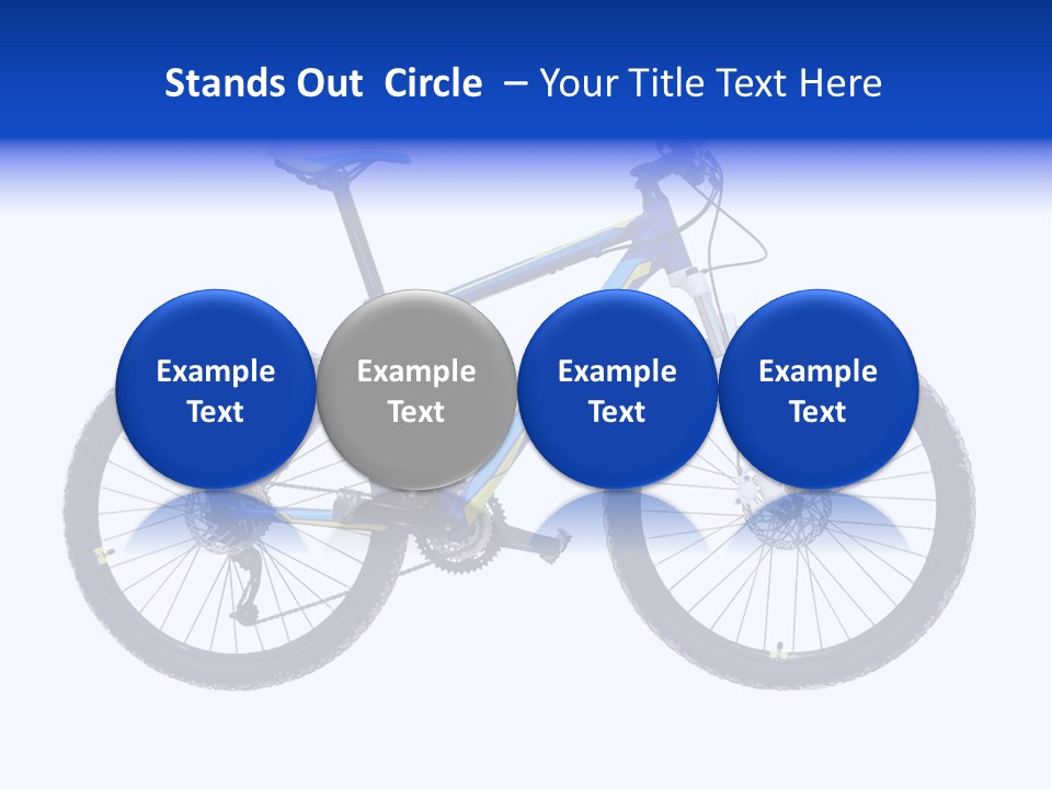 Cycling Wheel Mountain PowerPoint Template