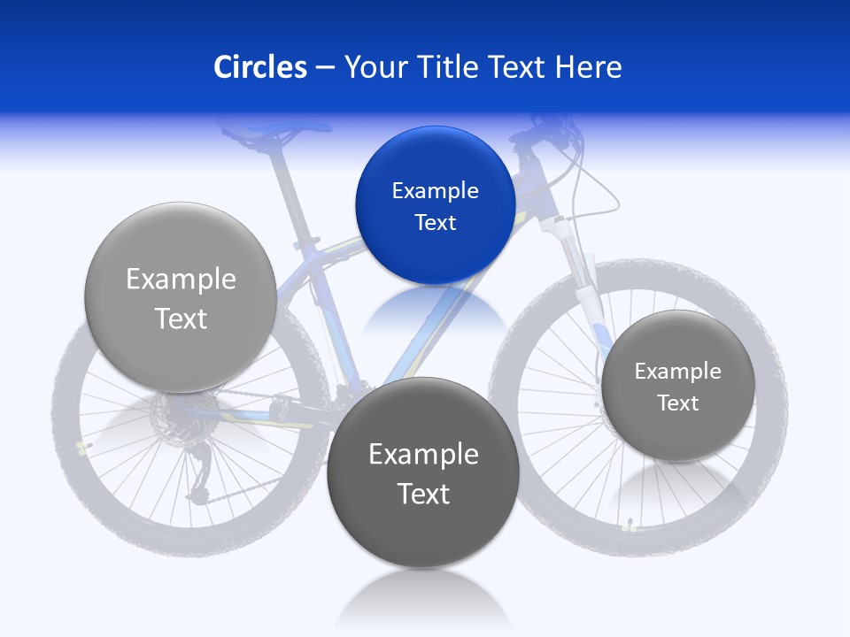 Cycling Wheel Mountain PowerPoint Template