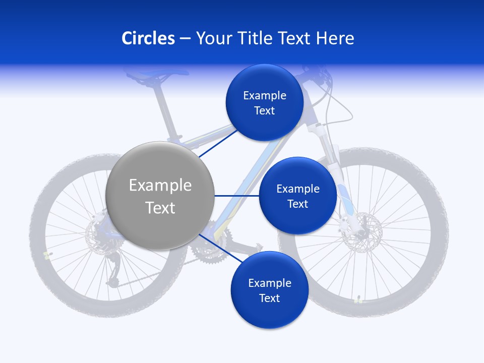 Cycling Wheel Mountain PowerPoint Template