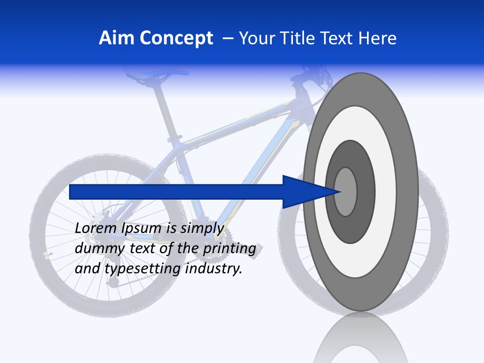 Cycling Wheel Mountain PowerPoint Template