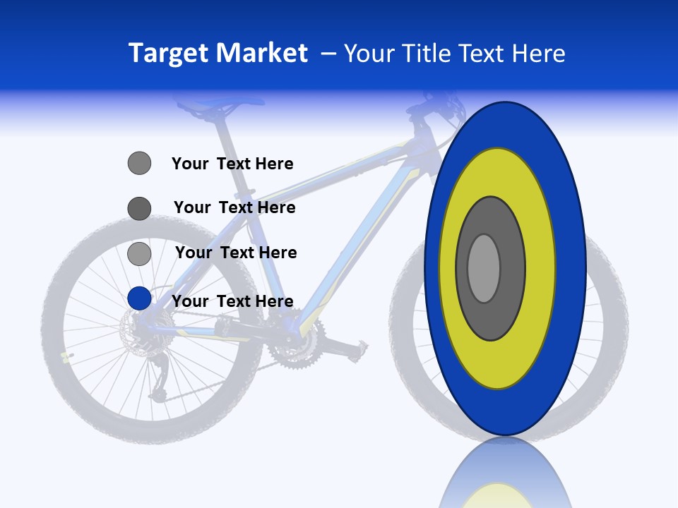 Cycling Wheel Mountain PowerPoint Template