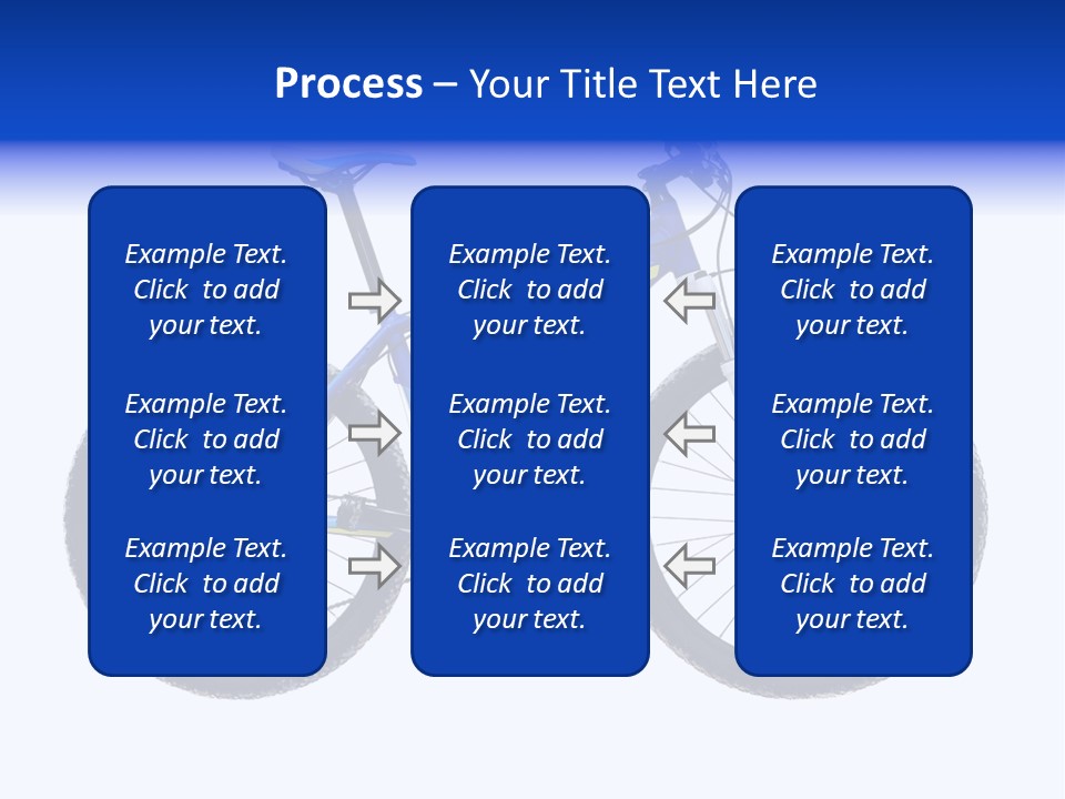Cycling Wheel Mountain PowerPoint Template