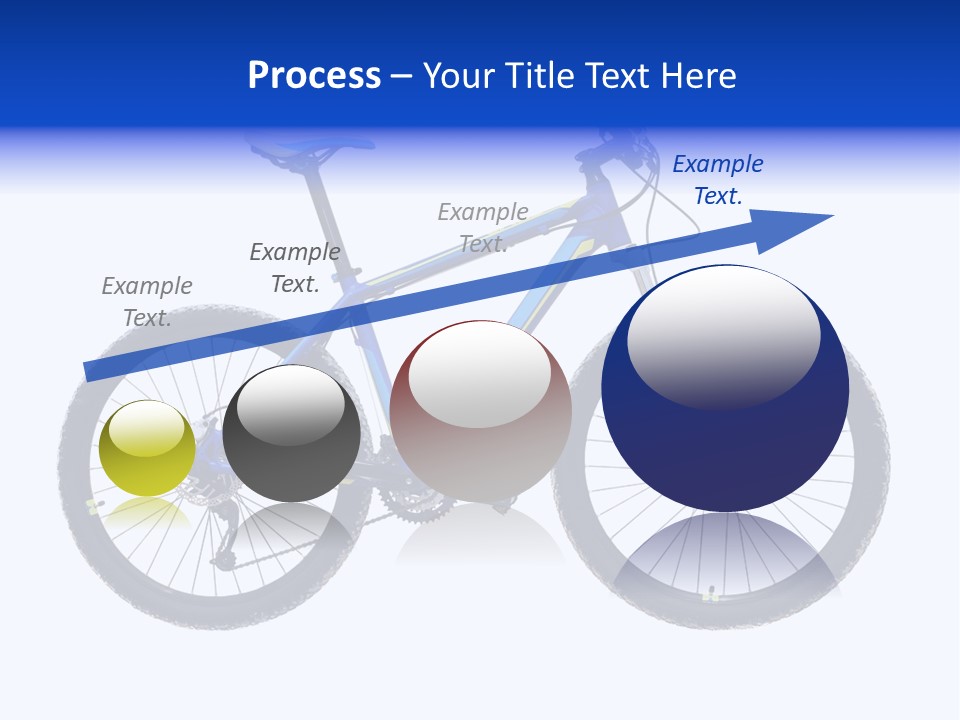 Cycling Wheel Mountain PowerPoint Template