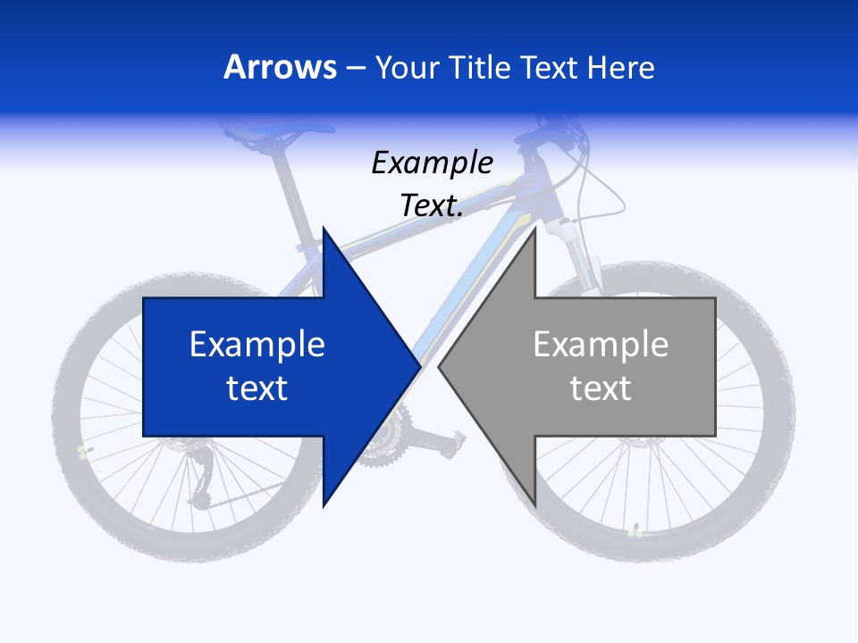 Cycling Wheel Mountain PowerPoint Template