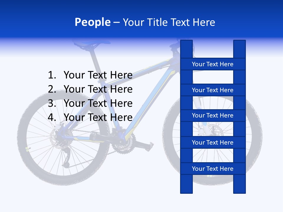 Cycling Wheel Mountain PowerPoint Template