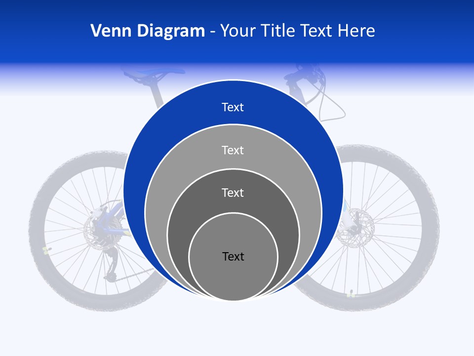 Cycling Wheel Mountain PowerPoint Template