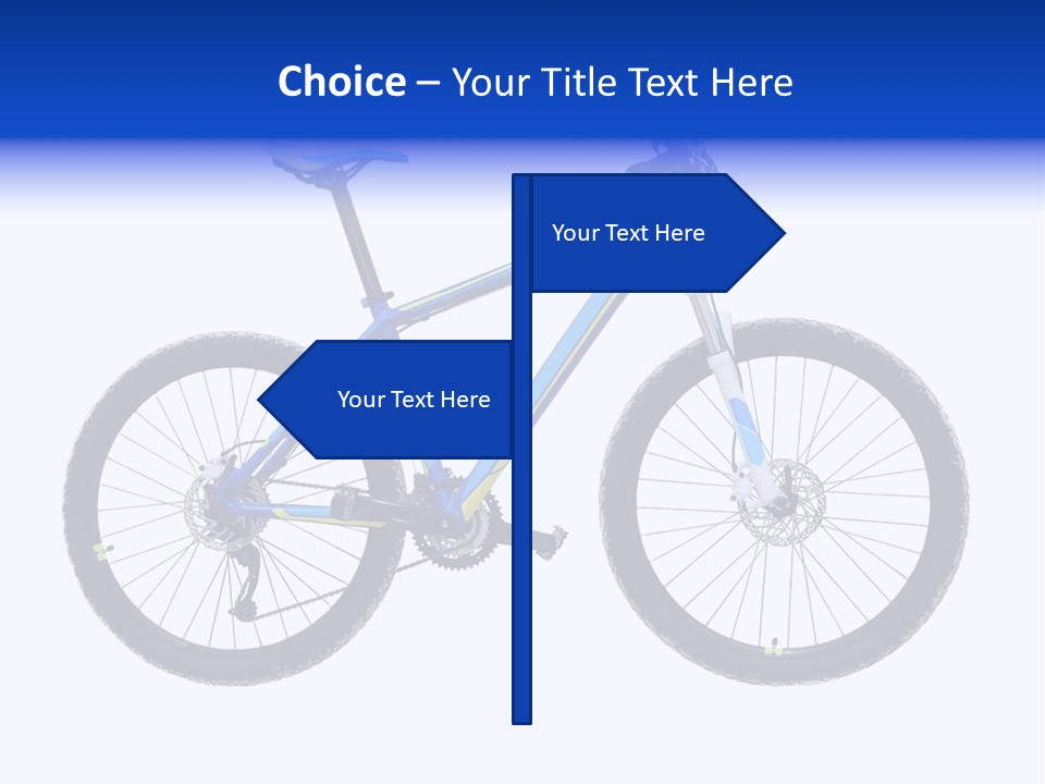 Cycling Wheel Mountain PowerPoint Template