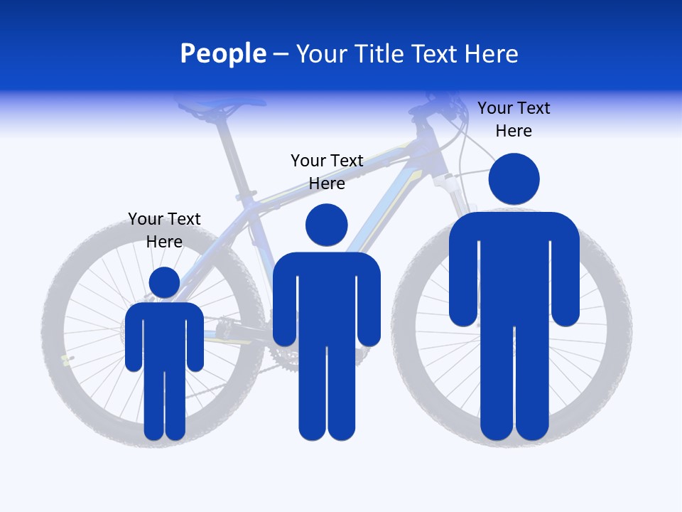Cycling Wheel Mountain PowerPoint Template