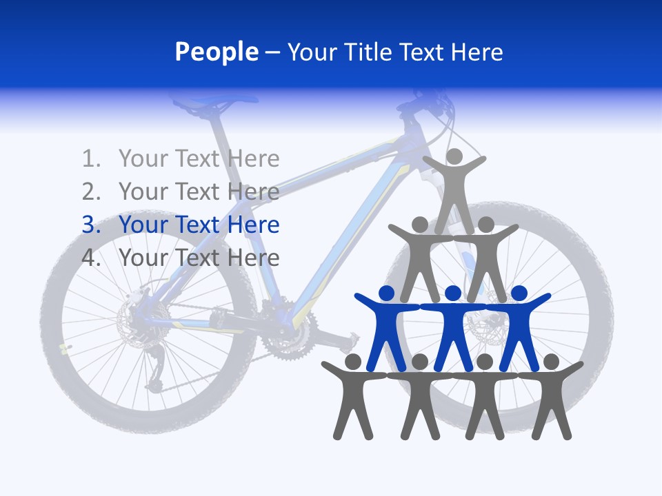 Cycling Wheel Mountain PowerPoint Template