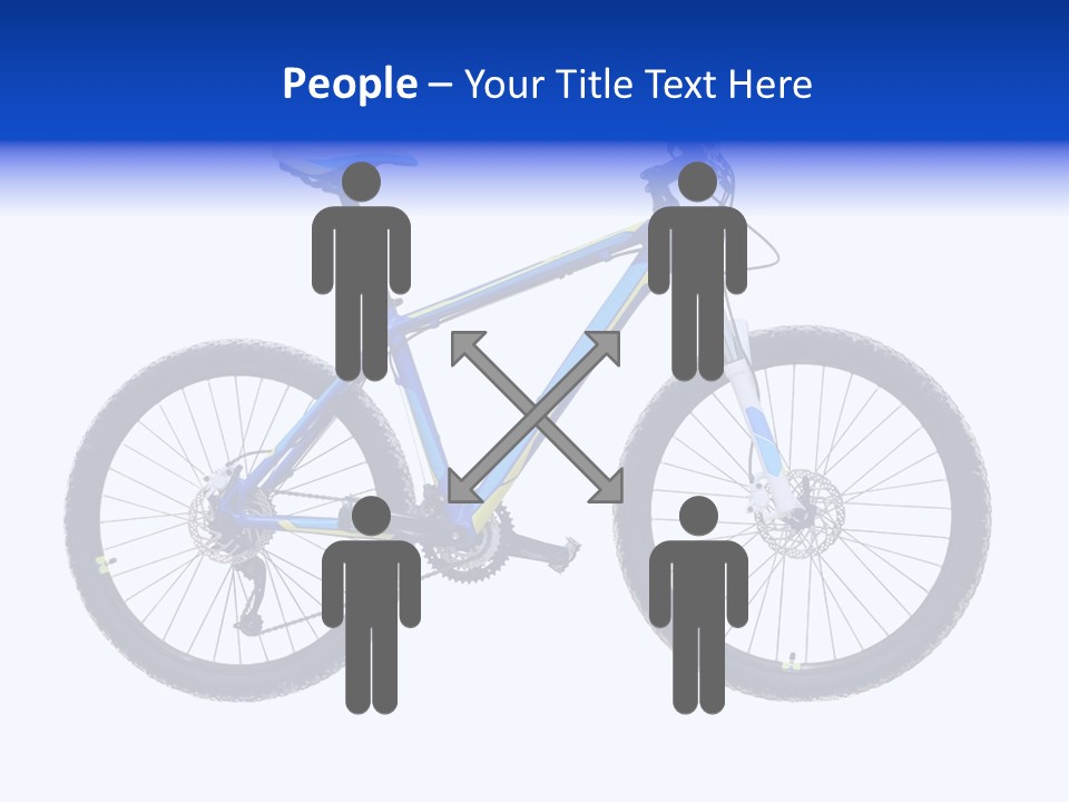 Cycling Wheel Mountain PowerPoint Template