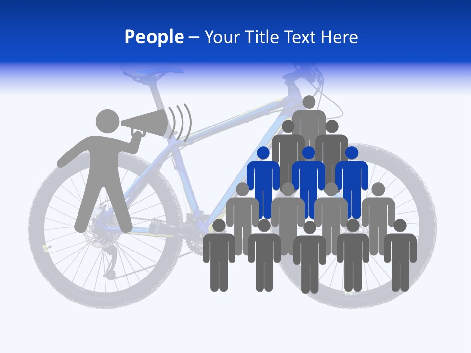 Cycling Wheel Mountain PowerPoint Template