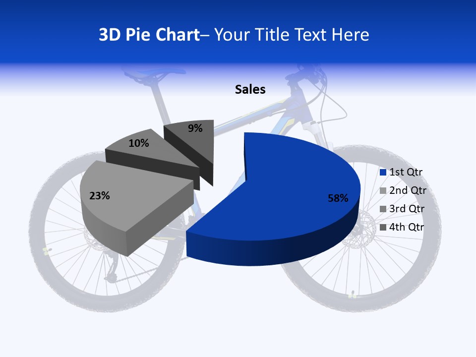 Cycling Wheel Mountain PowerPoint Template