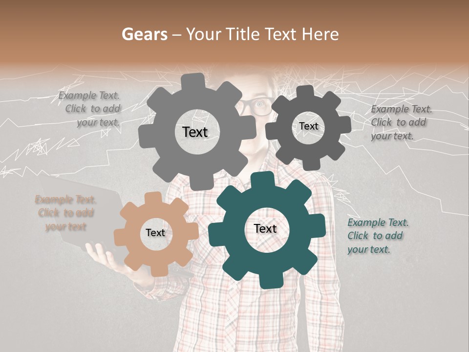 Ultrabook Freak Interessiert PowerPoint Template