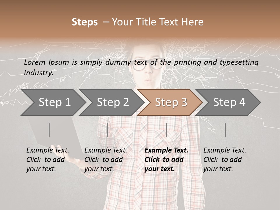 Ultrabook Freak Interessiert PowerPoint Template