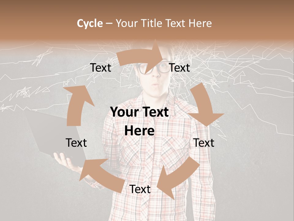 Ultrabook Freak Interessiert PowerPoint Template