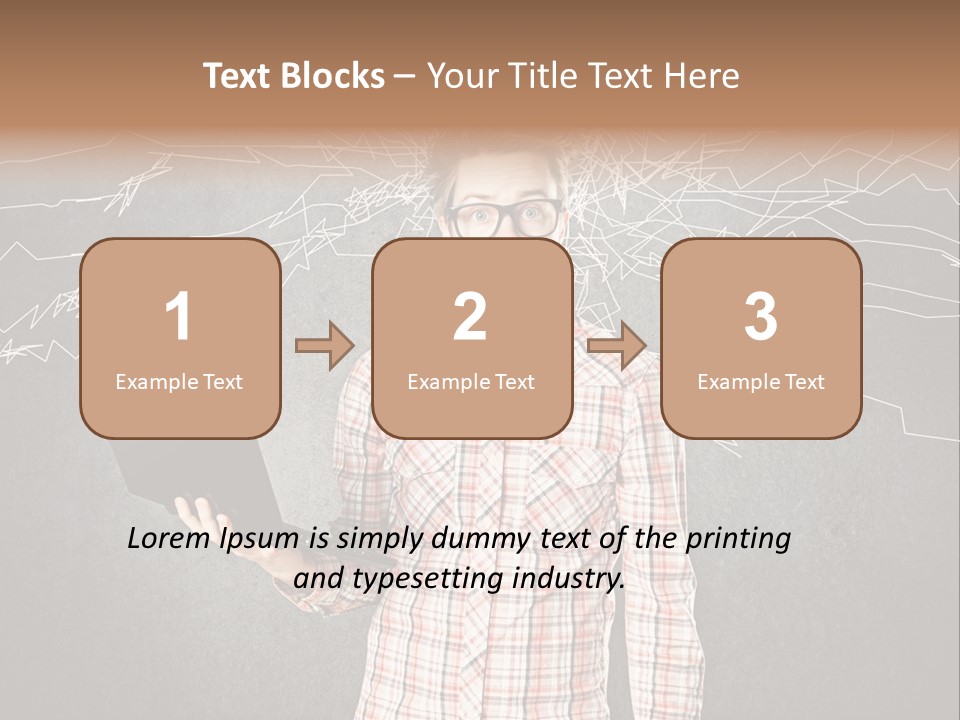Ultrabook Freak Interessiert PowerPoint Template
