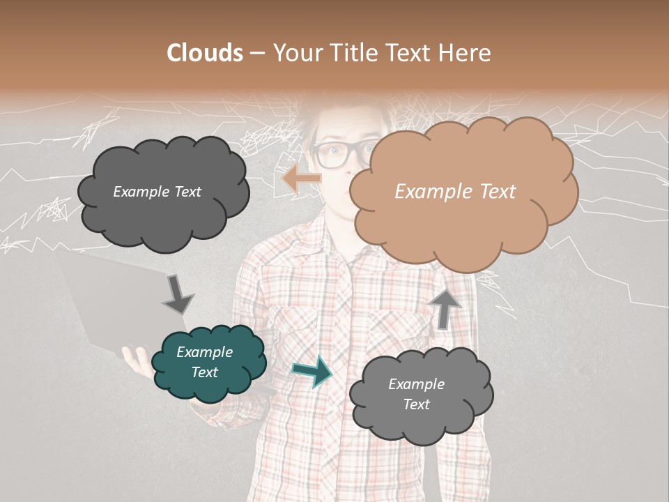 Ultrabook Freak Interessiert PowerPoint Template