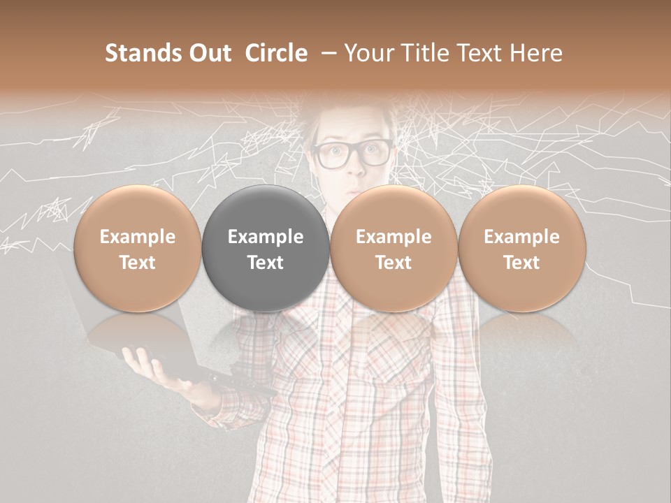 Ultrabook Freak Interessiert PowerPoint Template