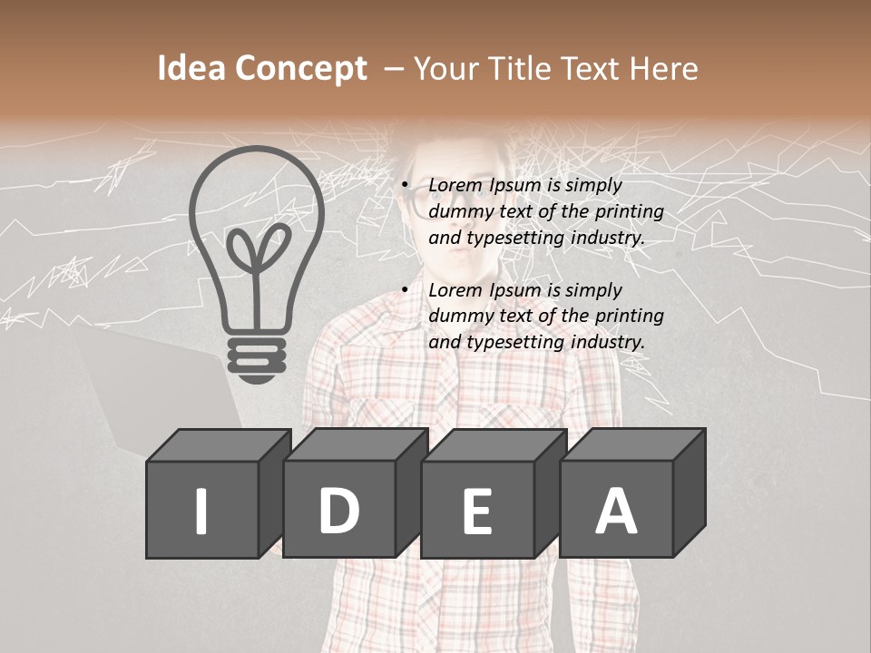 Ultrabook Freak Interessiert PowerPoint Template