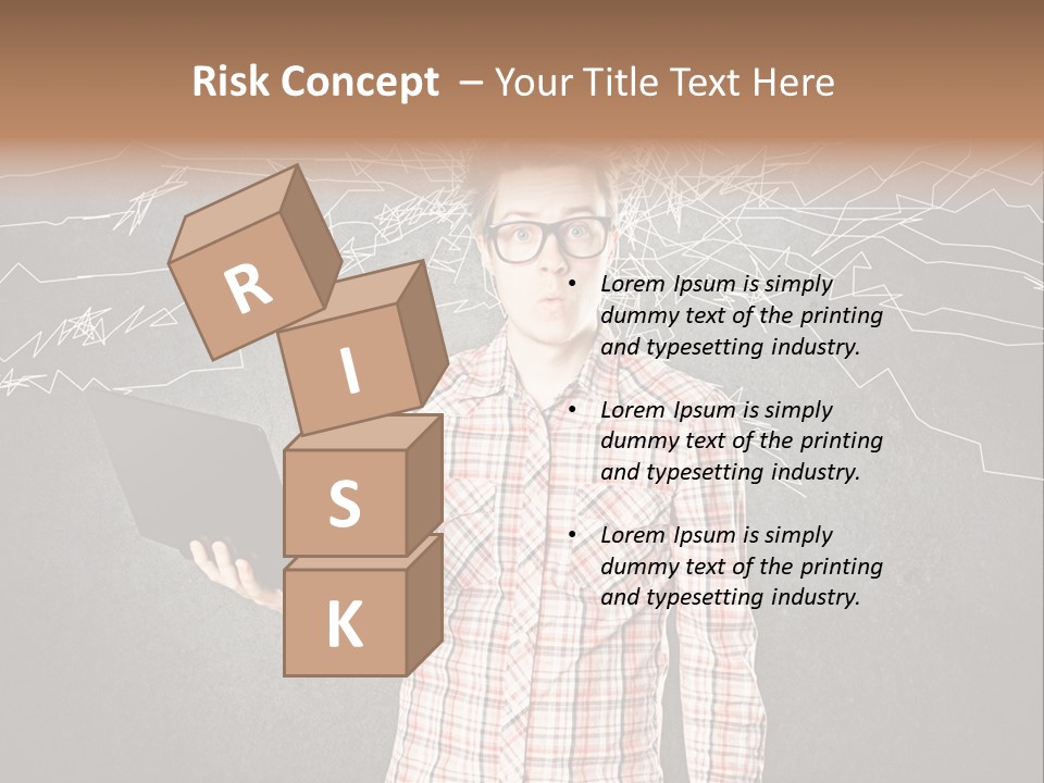 Ultrabook Freak Interessiert PowerPoint Template