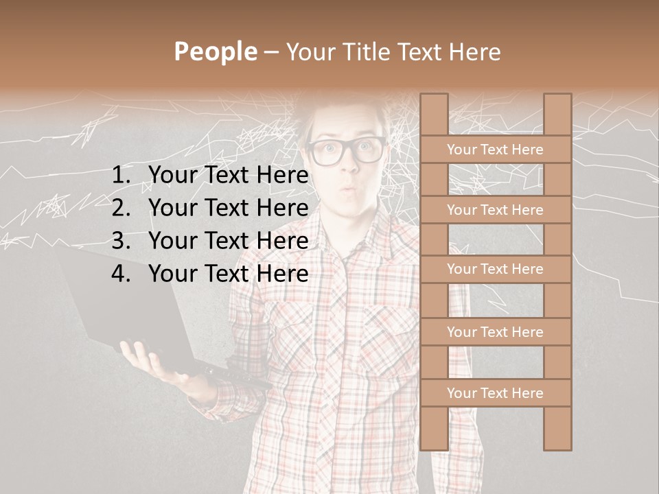 Ultrabook Freak Interessiert PowerPoint Template