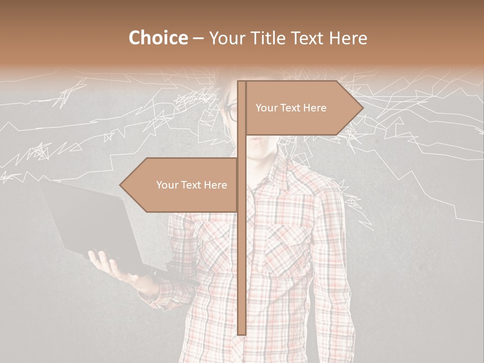 Ultrabook Freak Interessiert PowerPoint Template