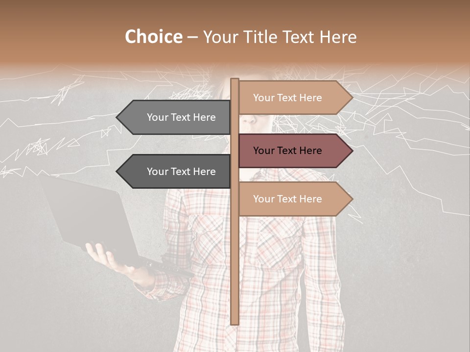 Ultrabook Freak Interessiert PowerPoint Template