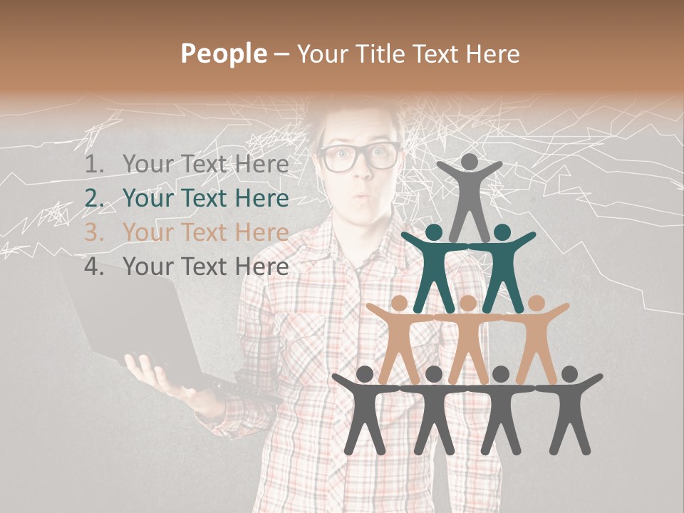 Ultrabook Freak Interessiert PowerPoint Template