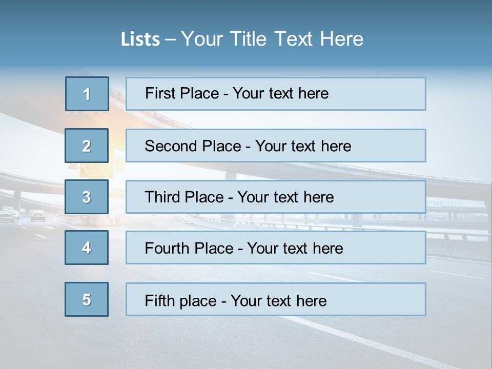 Fast Pillar Over PowerPoint Template