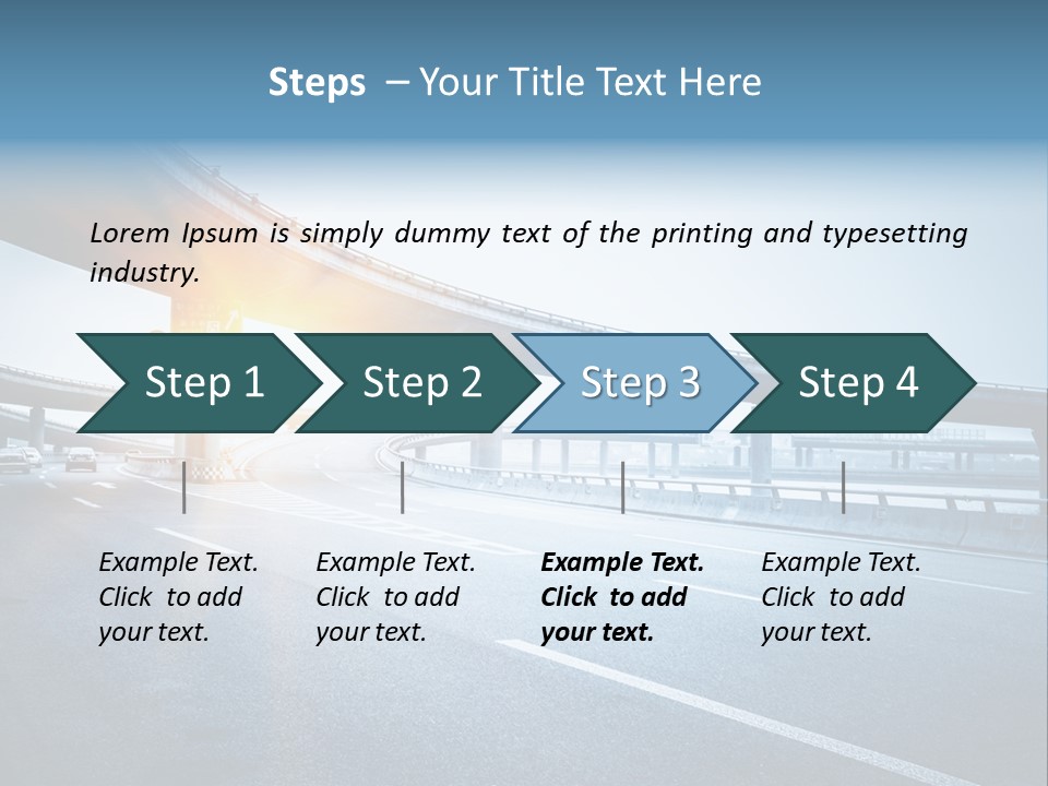 Fast Pillar Over PowerPoint Template