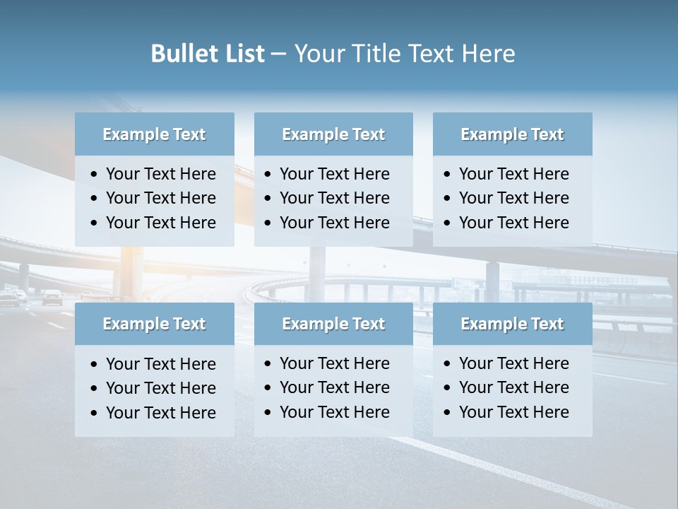 Fast Pillar Over PowerPoint Template